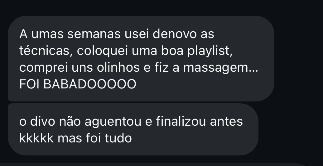 Print de mensagem recebida pela Dáleth